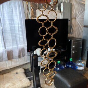 Funky gold circle belt